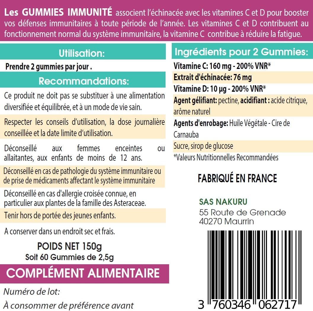 Immunité Gummies