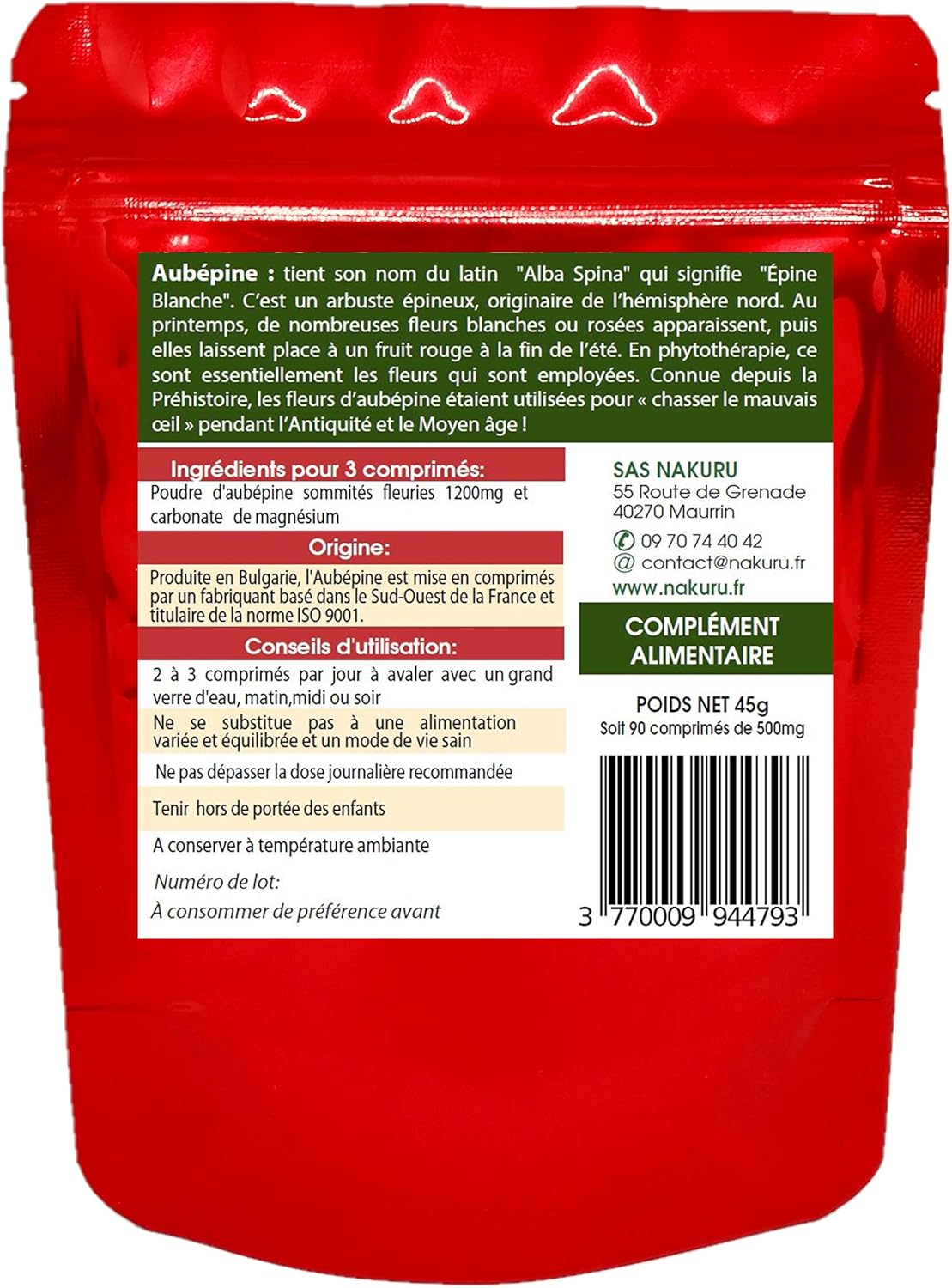 Aubépine Comprimés