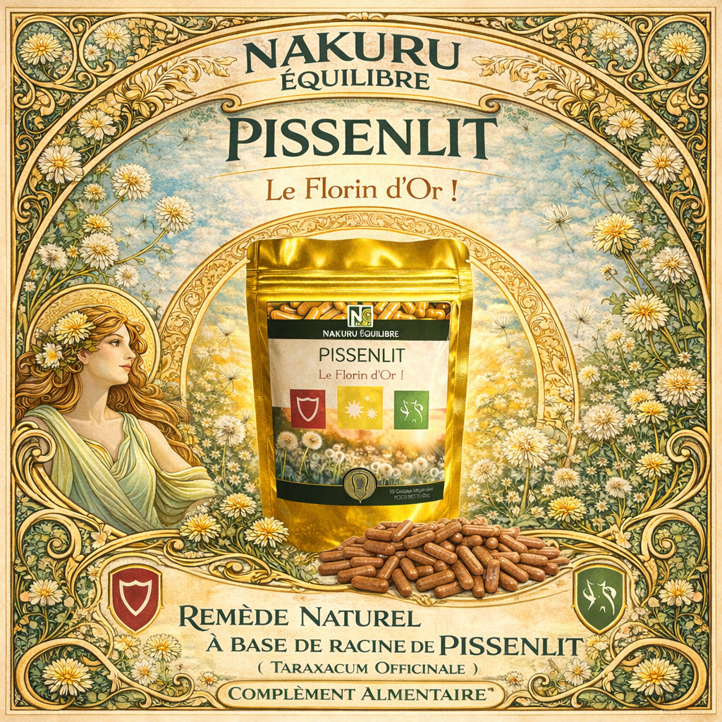 Pissenlit | 500 Gélules Végétales | Gamme Equilibre | Fabriqué en France | "Le Florin d'Or!"