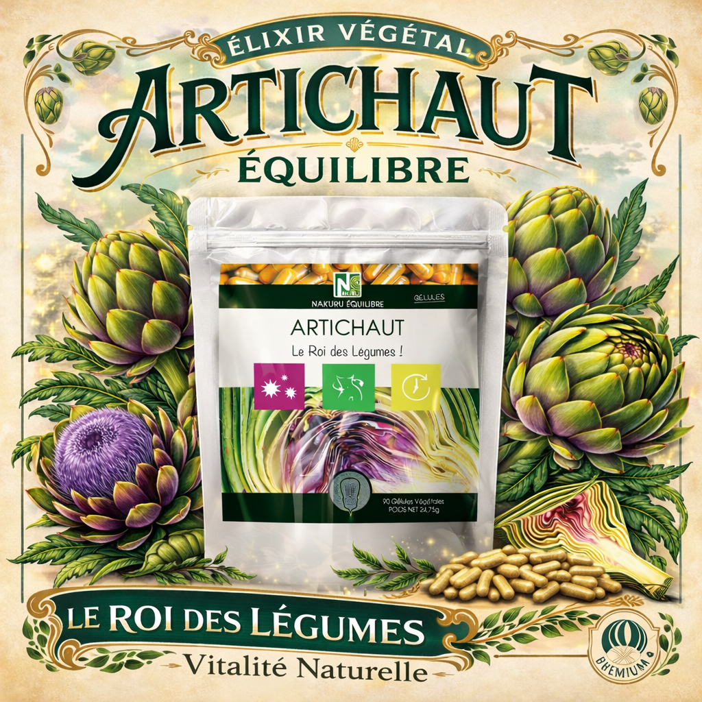 Artichaut | 90 Gélules Végétales | Gamme Équilibre | Fabriqué en France | "Le Roi des Légumes!"