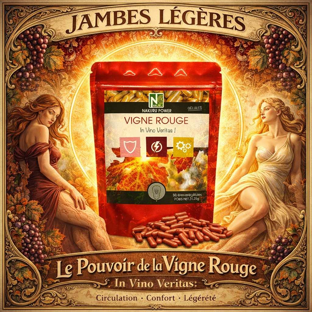 Vigne Rouge | 90 Gélules Végétales | Gamme Power | Fabriqué en France | "In Vino Veritas!"