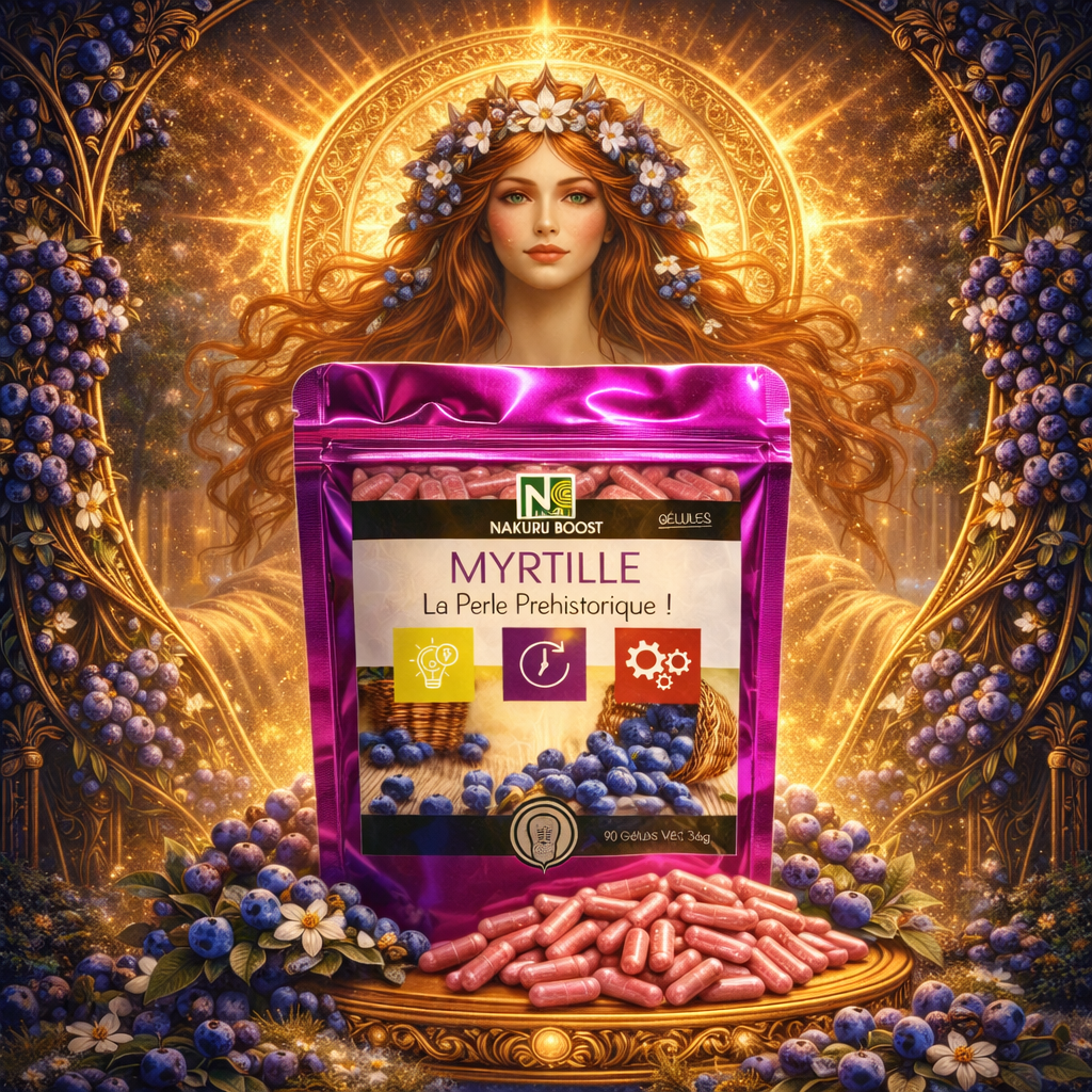 Myrtille | 500 Gélules Végétales| Gamme Boost | Fabriqué en France | "La Perle Préhistorique!"