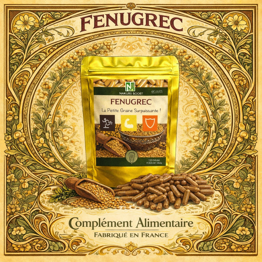 Fenugrec | 500 Gélules | Gamme Boost | Fabriqué en France | "La Petite Graine Surpuissante !