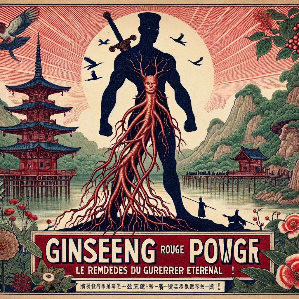 Ginseng Rouge | 60 Gélules Végétales | Gamme Power | Fabriqué en France | "Le Remède du Guerrier Éternel!"