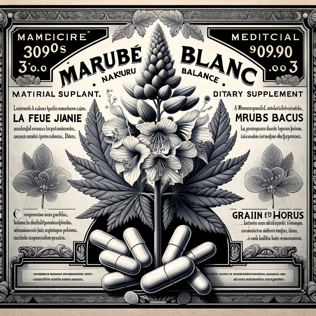 Marrube Blanc | 90 Gélules | Gamme Équilibre | Fabriqué en France | "La Graine d'Horus !"