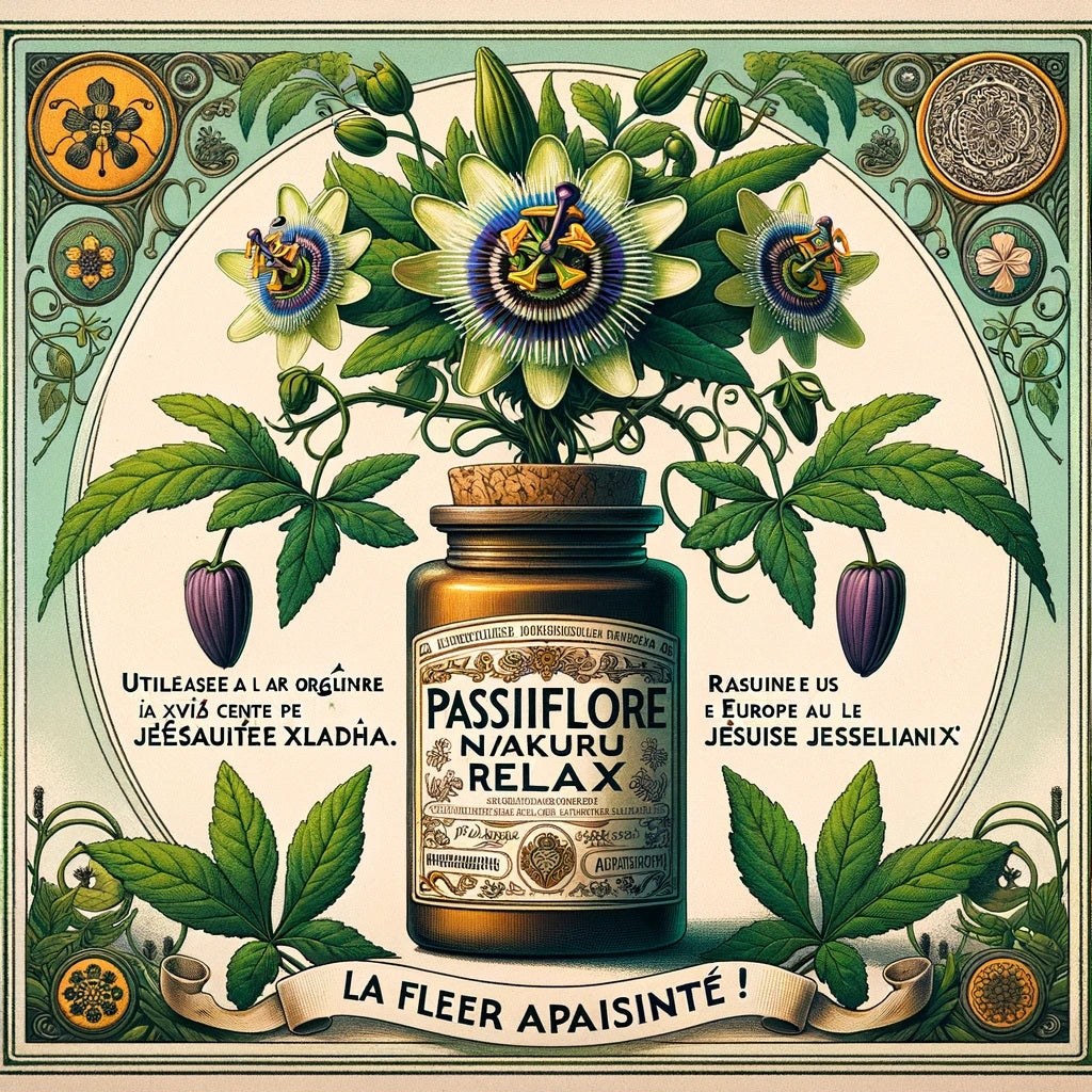 Passiflore | 500 Comprimés | Gamme Relax | Fabriqué en France | "La Fleur Apaisante!"