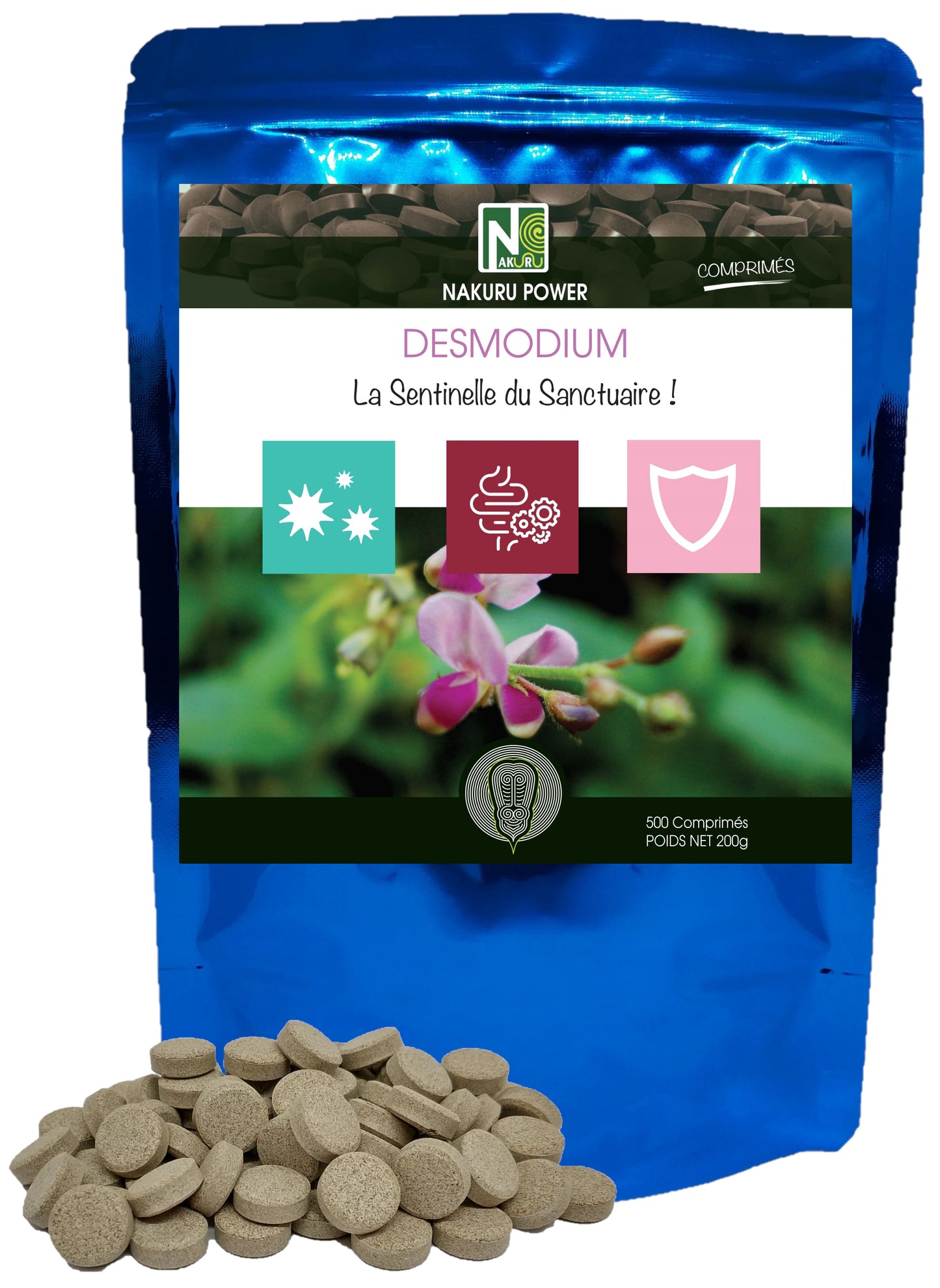 Desmodium | 500 Comprimés | Gamme Power | Fabriqué en France | "La Sentinelle du Sanctuaire !"