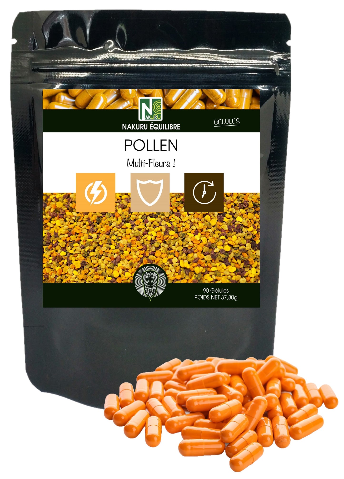 Pollen | 90 Gélules | Gamme Équilibre | Fabriqué en France | "Multi-Fleurs!"