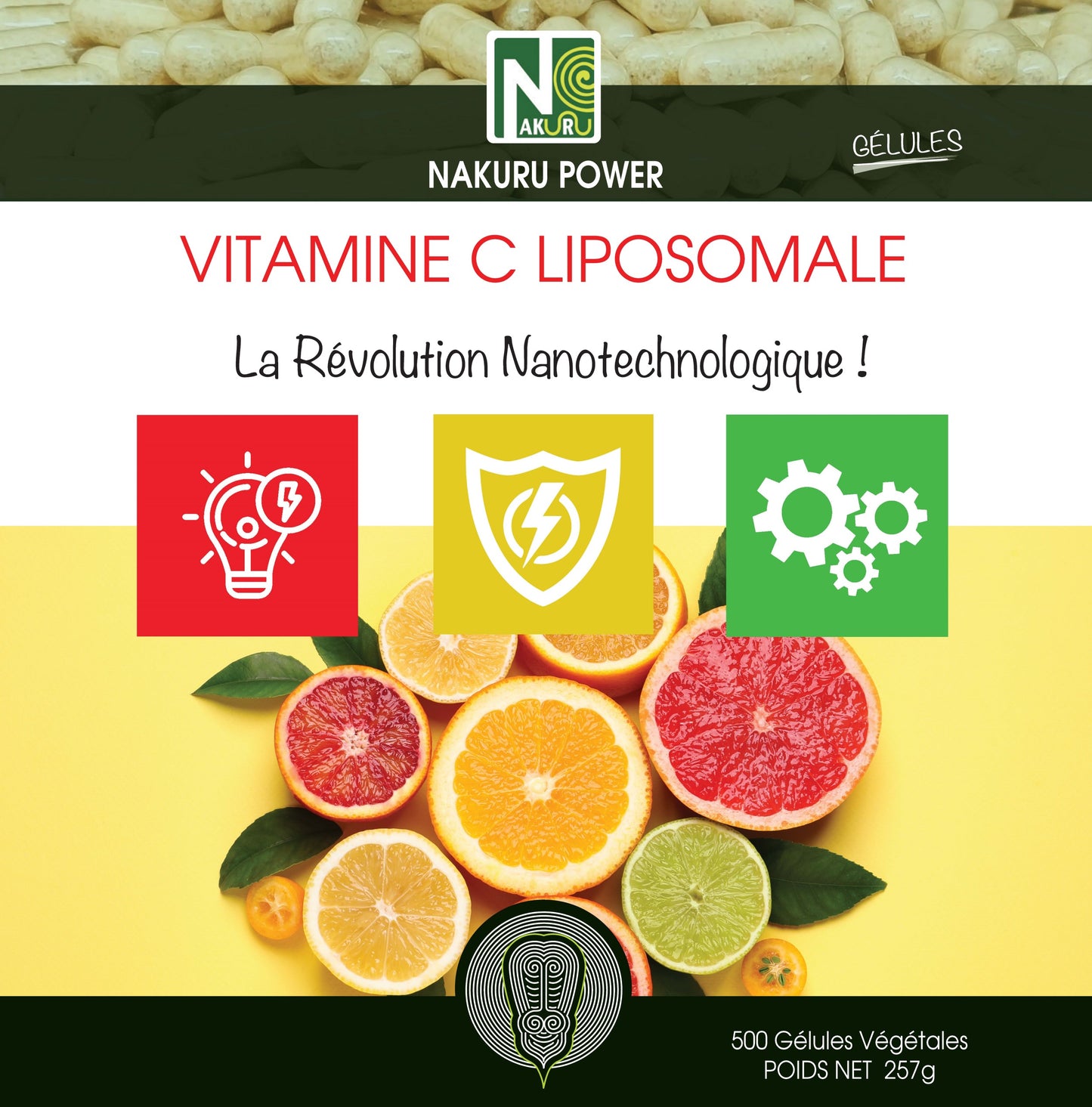 Vitamine C Liposomale | 500 Gélules Végétales | Gamme Power | Fabriqué en France | "La Révolution Nanotechnologique !"