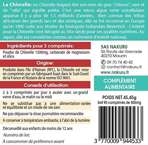Chlorelle Comprimés