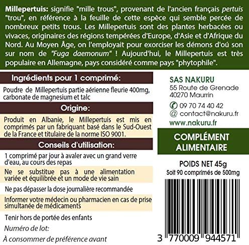 Millepertuis Comprimés