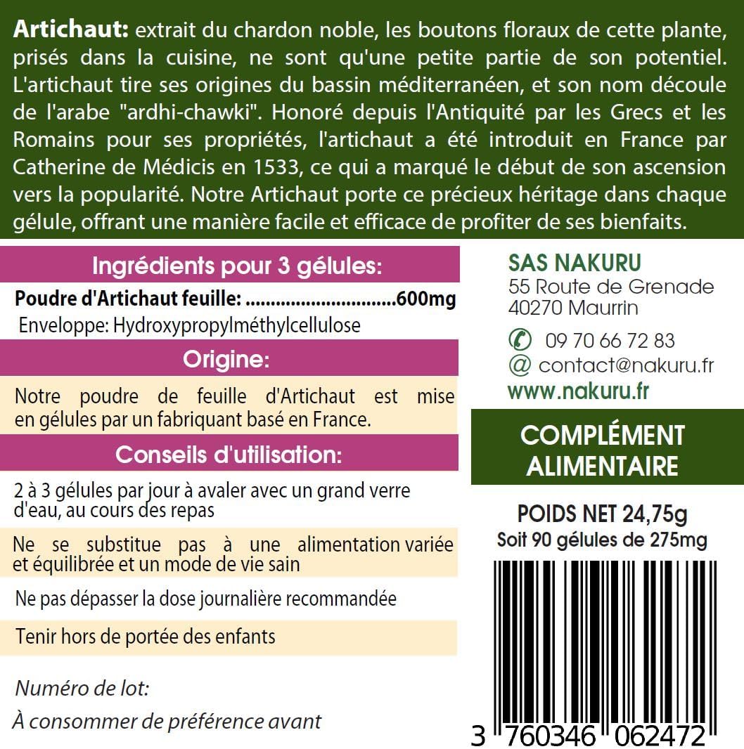 Artichaut Gélules