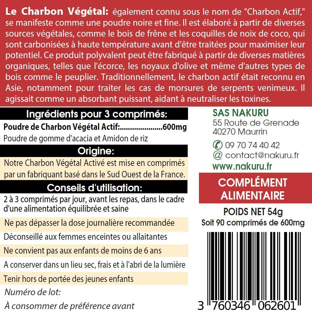 Charbon comprimés