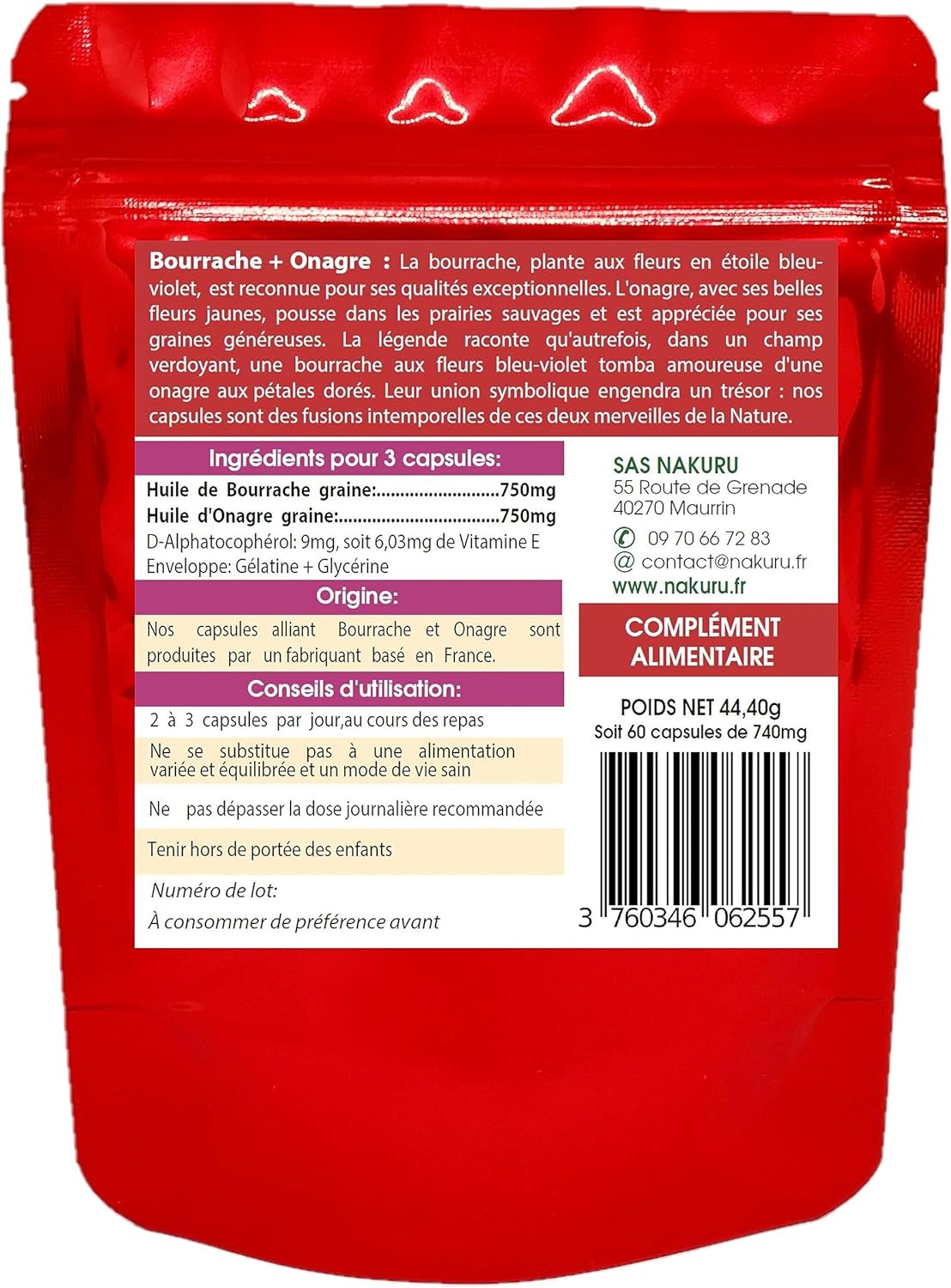 Bourrache + Onagre
