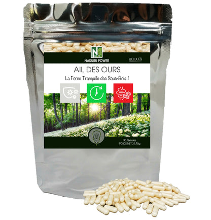 Ail des Ours | 90 Gélules | Gamme Power | Fabriqué en France |  "La Force Tranquille des Sous-Bois !"
