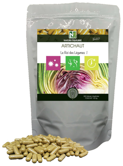 Artichaut | 500 Gélules Végétales | Gamme Équilibre | Fabriqué en France | "Le Roi des Légumes!"