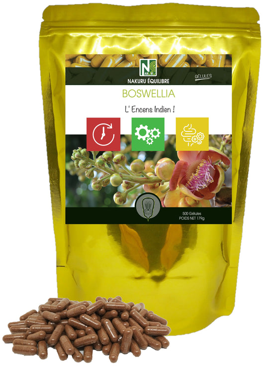 Boswellia | 500 Gélules | Gamme Équilibre | Fabriqué en France | "L'Encens Indien !"
