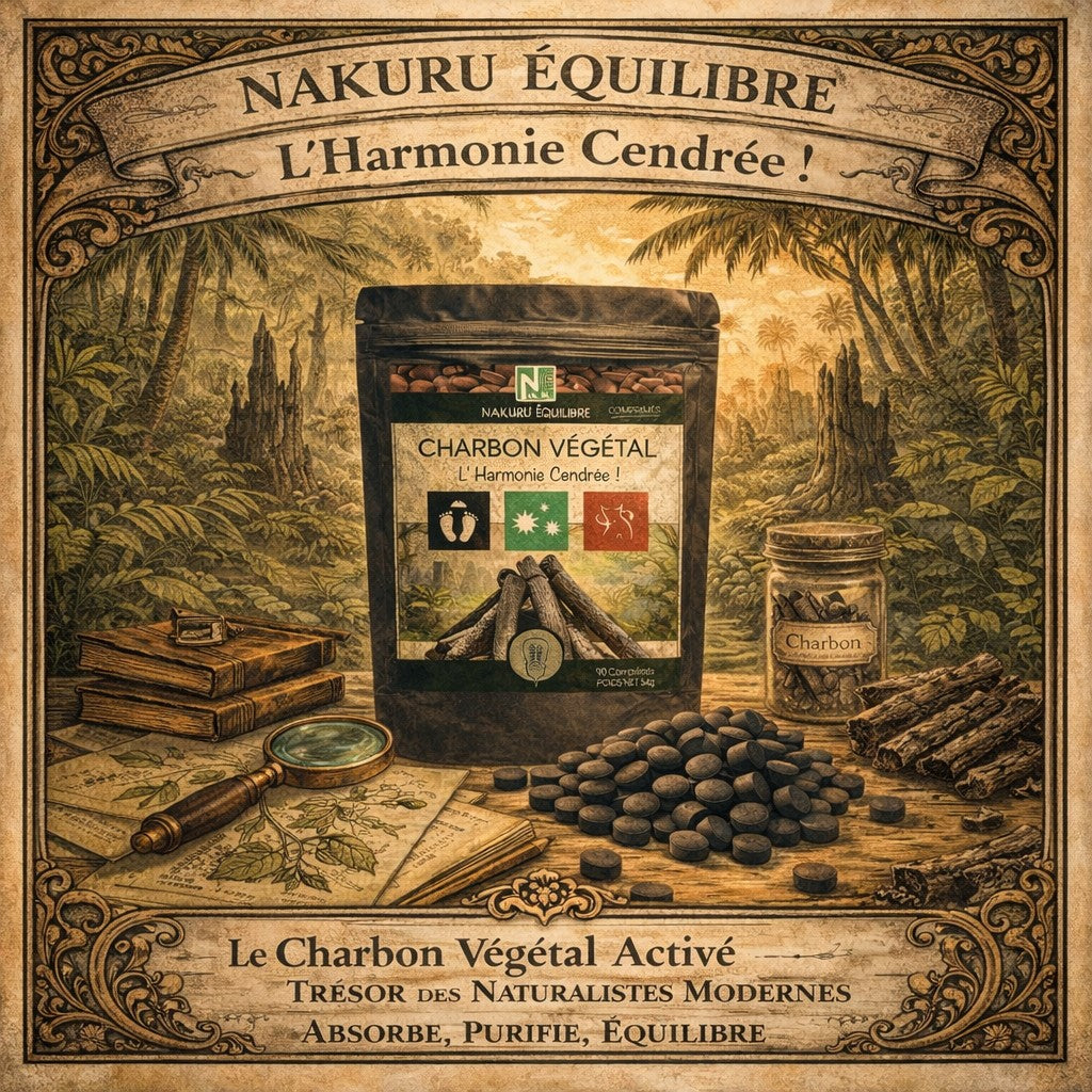 Charbon Végétal | 90 Comprimés | Gamme Équilibre | Fabriqué en France | "L'Harmonie Cendrée !"