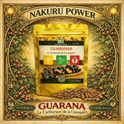 Guarana | 90 Gélules Végétales | Gamme Power | Fabriqué en France | "Le Carburant de la Canopée!"