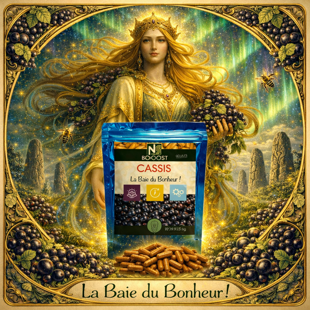 Cassis | 500 Gélules Végétales | Gamme Boost | Fabriqué en France | "La Baie du Bonheur!"