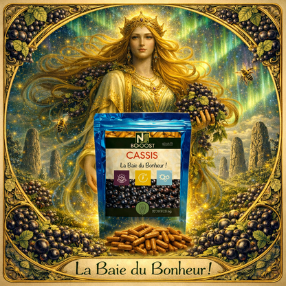 Cassis | 500 Gélules Végétales | Gamme Boost | Fabriqué en France | "La Baie du Bonheur!"