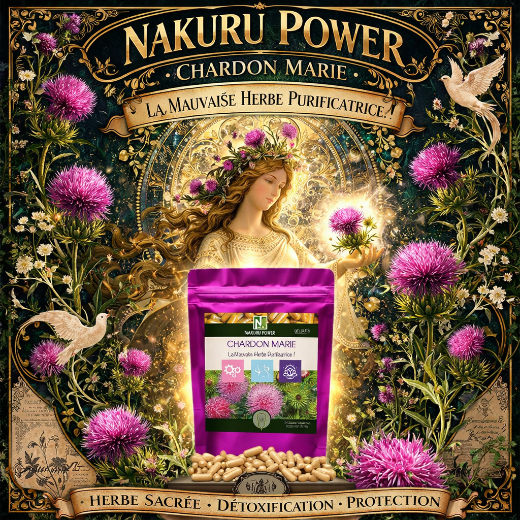Chardon Marie | 90 Gélules Végétales | Gamme Power | Fabriqué en France | "La Mauvaise Herbe Purificatrice!"