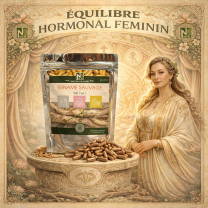 Igname Sauvage | 90 Gélules Végétales | Gamme Équilibre | Fabriqué en France | "Wild Yam !"