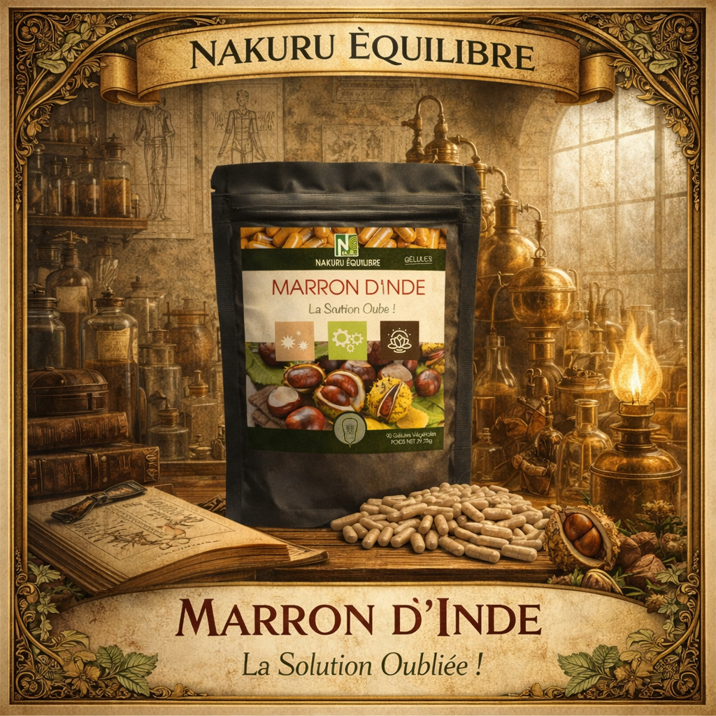 Marron d'Inde | 500 Gélules Végétales | Gamme Équilibre | Fabriqué en France | "La Solution Oubliée!"