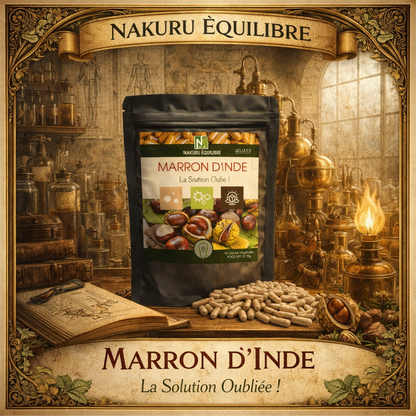 Marron d'Inde | 500 Gélules Végétales | Gamme Équilibre | Fabriqué en France | "La Solution Oubliée!"