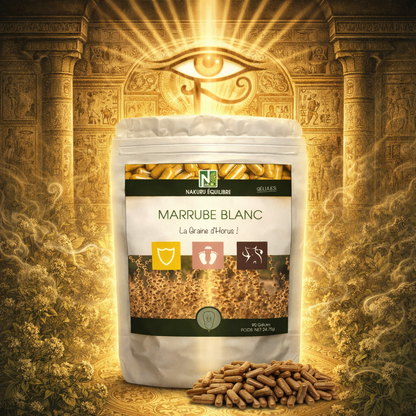 Marrube Blanc | 90 Gélules | Gamme Équilibre | Fabriqué en France | "La Graine d'Horus !"
