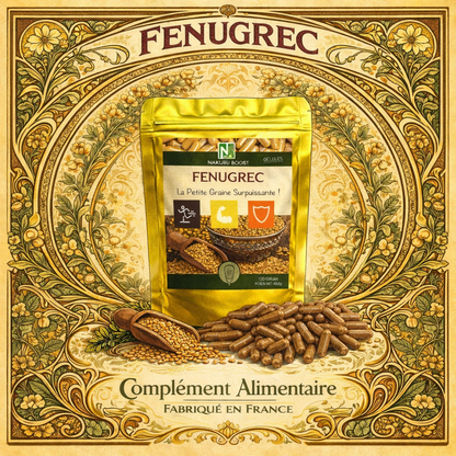 Fenugrec | 120 Gélules | Gamme Boost | Fabriqué en France | "La Petite Graine Surpuissante !