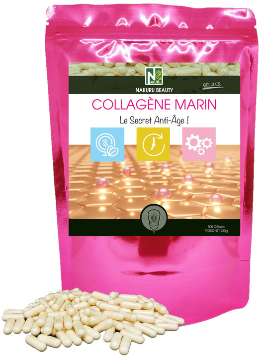 Collagène | 500 Gélules | Gamme Beauty | Fabriqué en France | "Le Secret Anti-Âge !"