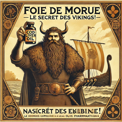 Foie de Morue | 360 Capsules | Gamme Équilibre | Fabriqué en France | "Le Secret des Vikings !"