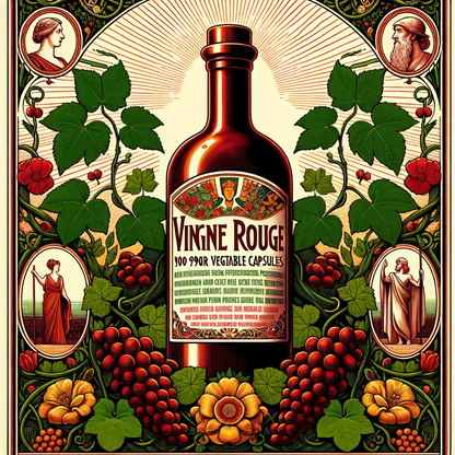 Vigne Rouge | 90 Gélules Végétales | Gamme Power | Fabriqué en France | "In Vino Veritas!"