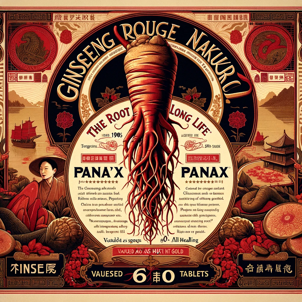 Ginseng Rouge | 60 Comprimés | Gamme Power | Fabriqué en France | "La Racine de longue Vie!"