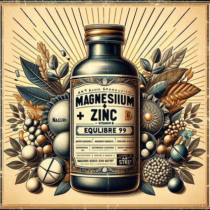 Magnésium + Zinc+ Vitamine B6 | 500 Comprimés | NAKURU Équilibre | Fabriqué en France | "Le Cocktail Anti-Stress !"