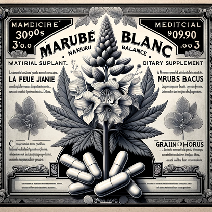 Marrube Blanc | 90 Gélules | Gamme Équilibre | Fabriqué en France | "La Graine d'Horus !"