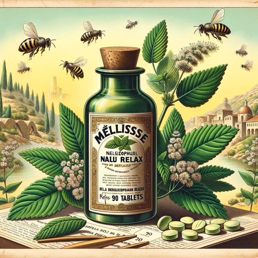 Mélisse | 90 Comprimés | Gamme Relax | Fabriqué en France / "Le Piment des Abeilles !"