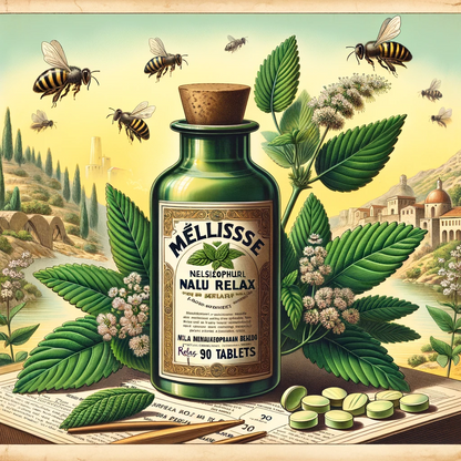 Mélisse | 90 Comprimés | Gamme Relax | Fabriqué en France / "Le Piment des Abeilles !"