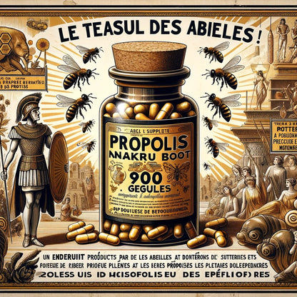 Propolis | 500 Gélules |Gamme Boost | Fabriqué en France | "Le Trésor des Abeilles !"