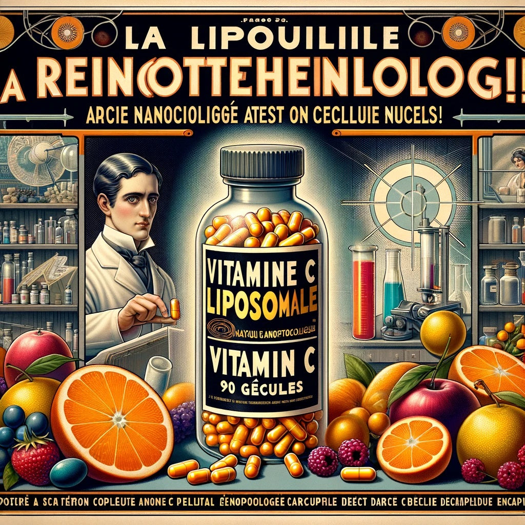 Vitamine C Liposomale | 500 Gélules Végétales | Gamme Power | Fabriqué en France | "La Révolution Nanotechnologique !"