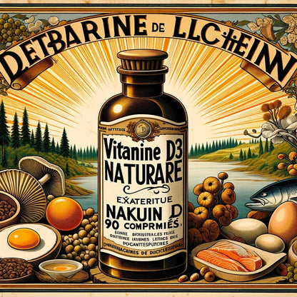 Vitamine D3 Naturelle 2000 UI | 500 Comprimés | Extrait de Lichen | Gamme Power | Fabriqué en France