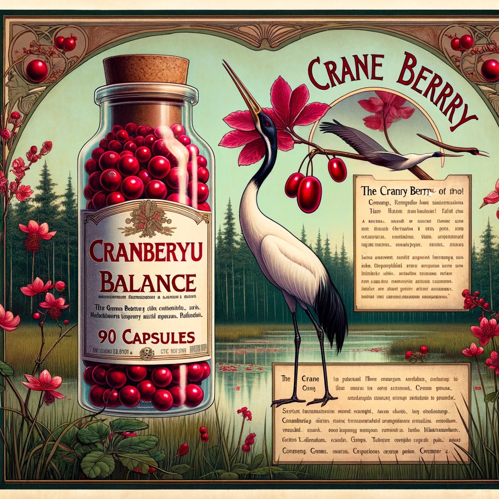 Cranberry | 90 Gélules | Gamme Équilibre | Fabriqué en France | "La Baie de la Grue !"