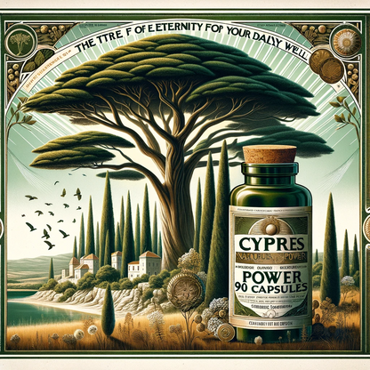 Cyprès | 500 Gélules | Gamme Power | Fabriqué en France | "L'Arbre de l'Éternité !"