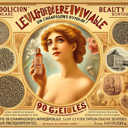 Levure de Bière Revivifiable | 90 Gélules | Gamme Beauty | Fabriqué en France | "Un Champignon Hyperactif!"