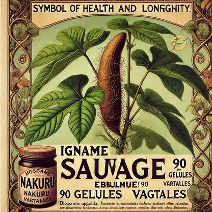 Igname Sauvage | 90 Gélules Végétales | Gamme Équilibre | Fabriqué en France | "Wild Yam !"