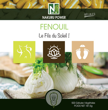 Fenouil | 500 Gélules Végétales | Gamme Power | Fabriqué en France | "Le Fils du Soleil !"