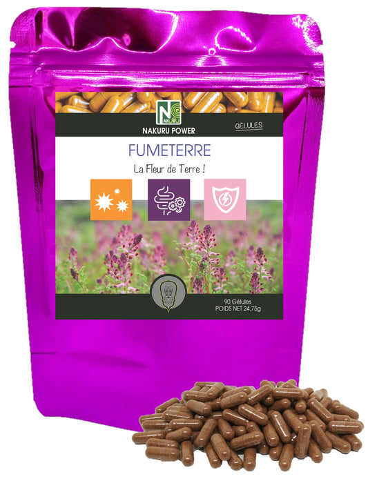 Fumeterre | 90 Gélules |Gamme Power | Fabriqué en France | "La Fleur de Terre !"