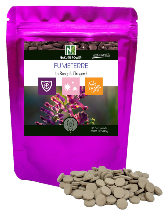 Fumeterre | 90 Comprimés | Gamme Power | Fabriqué en France | "Le Sang de Dragon !"