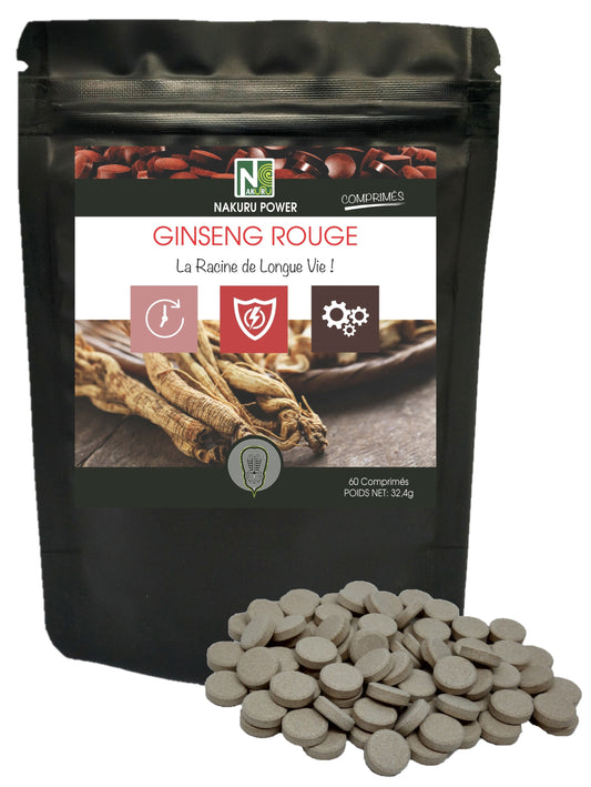 Ginseng Rouge | 60 Comprimés | Gamme Power | Fabriqué en France | "La Racine de longue Vie!"
